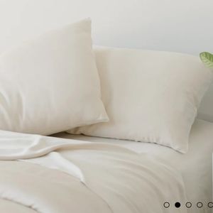 COZY EARTH Bamboo Sheet Set Made with Viscose from Bamboo. KING OAT COLOR